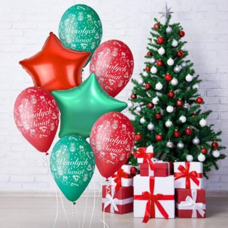 BALON FOLIOWY GWIAZDA CZERWONA 44cm