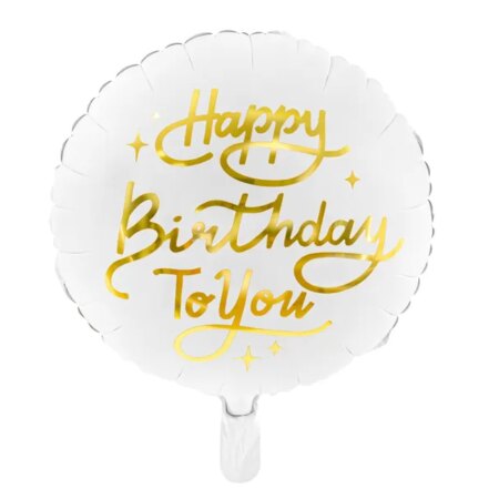 BALON FOLIOWY HAPPY BIRTDAY TO YOU 35cm