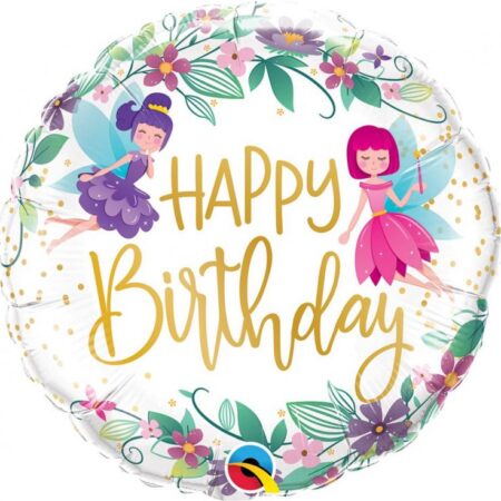 BALON FOLIOWY HAPPY BIRTHDAY śr45cm