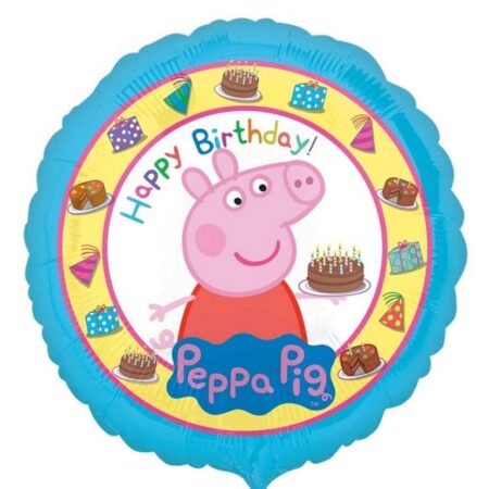 BALON FOLIOWY PEPA PIG HAPPY BIRTHDAY 46cm