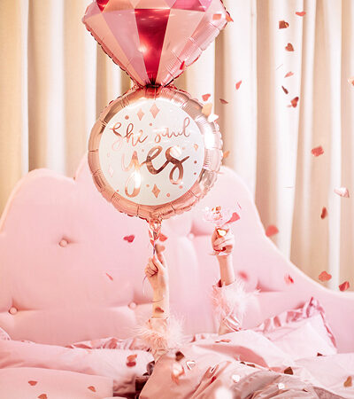 BALON FOLIOWY PIERŚCIONEK, 41×72 cm