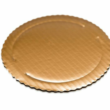 PODKŁAD POD TORT TEKTUROWY, ZŁOTY ŚR20cm