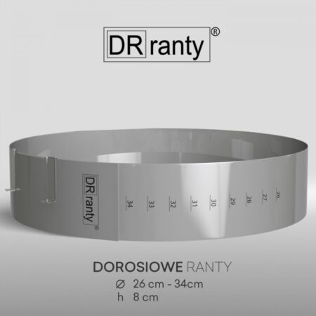 RANT CUKIERNICZY REGULIOWANY 26-34 cm, h=8
