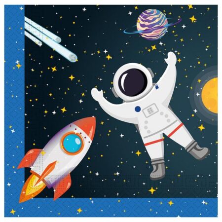 SERWETKI ROCKET SPACE 33x33cm, 20szt