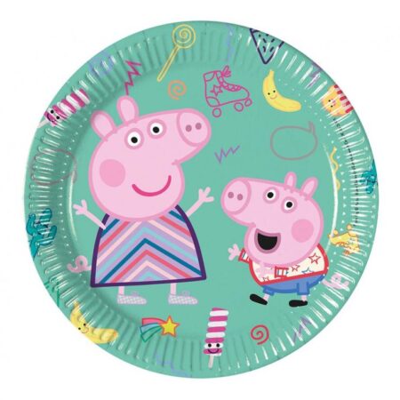 TALERZYKI PEPA PIG 20cm, 8szt