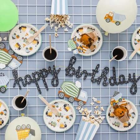 TALERZYKI POJAZDY BUDOWLIANE śr18, 6szt