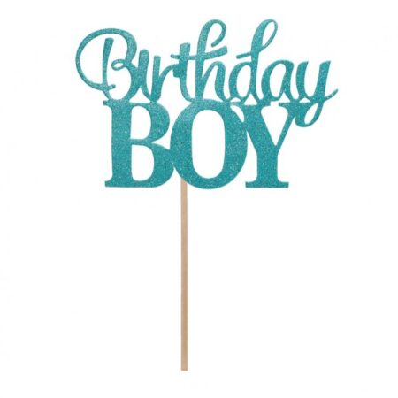 TOPPER PAPIEROWY BIRTHDAY BOY 10x7cm