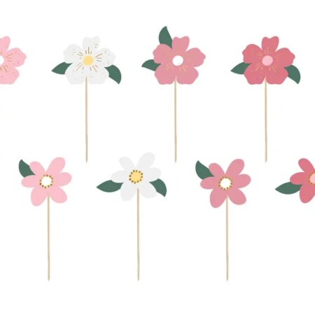 TOPPERY KWIATY 8szt