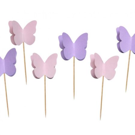 TOPPERY MOTYLKI 6szt, 10cm