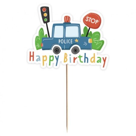 TOPPERY PAPIEROWE POLICE13x10,5cm