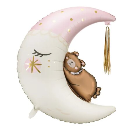 BALON FOLIOWY, MIŚ NA KSIĘŻYCU 80x98cm