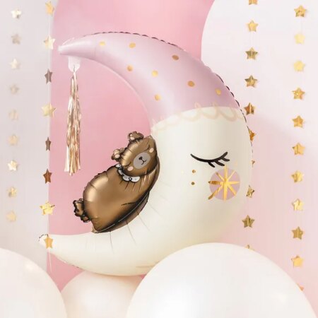 BALON FOLIOWY, MIŚ NA KSIĘŻYCU 80x98cm