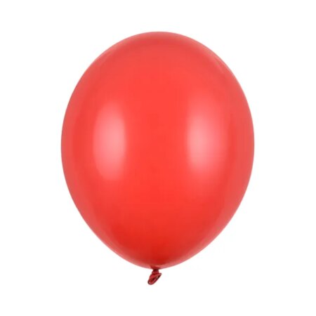 BALON PASTEL POPPY RED śr30cm. 1szt