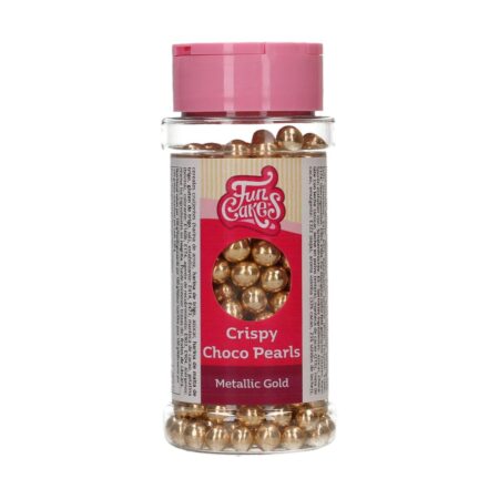 PERŁY CZEKOLADOWE CRISPY CHOCO, ZŁOTO METALICZNE  60g