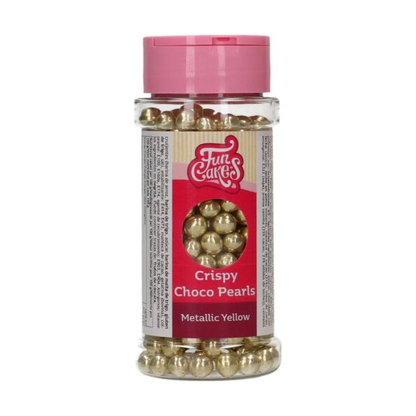 PERŁY CZEKOLADOWE CRISPY CHOCO  ZŁOTO ŻÓŁTE 60g