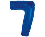 BALON FOLIOWY GRANATOWY, CYFRA 7