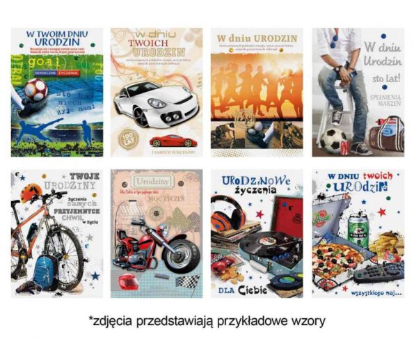 LAURKA GRAFIKA MIĘSKA 127x180mm, 1szt