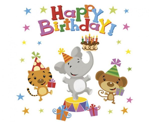 SERWETKI DZIECIĘCY HAPPY BIRTHDAY 20szt