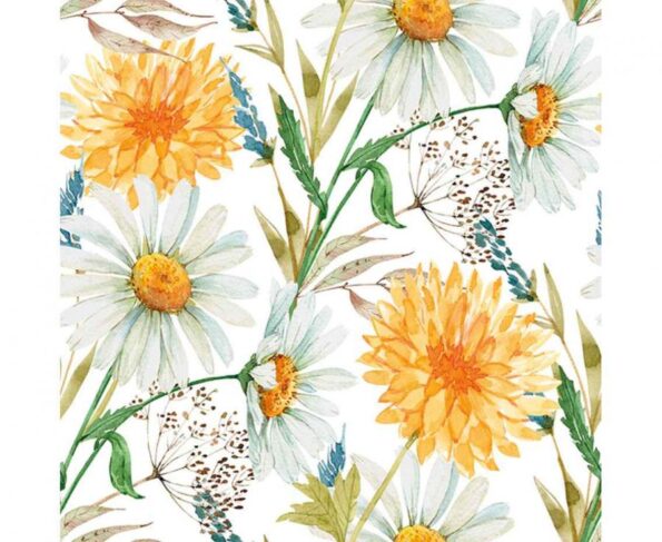 SERWETKI WZÓR KWIATÓW 20szt