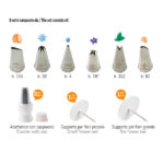 ZESTAW DO DEKOROWANIA KREMEM 10szt