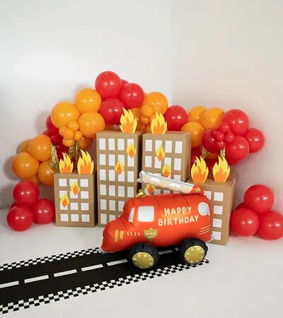 BALON FOLIOWY WÓZ STRAŻACKI 67x53cm