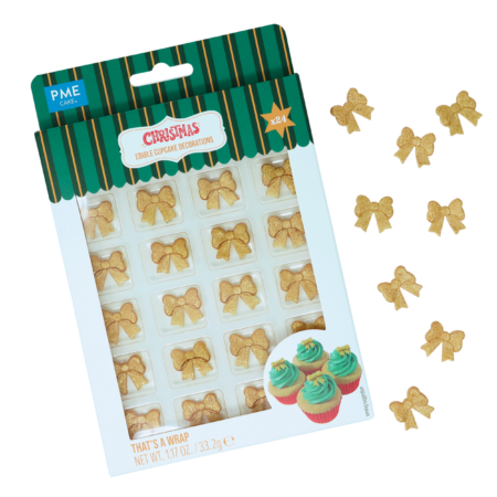 DEKORACJE CUKROWE KOKARDKI 24szt