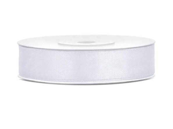 TASIEMKA SATYNOWA BIAŁA, 12MMx25M